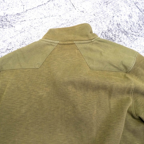 Ben Sherman Mens Jacket Size M Green Knit Nylon & Cotton Bomber Style Jacket - Picture 14 of 14